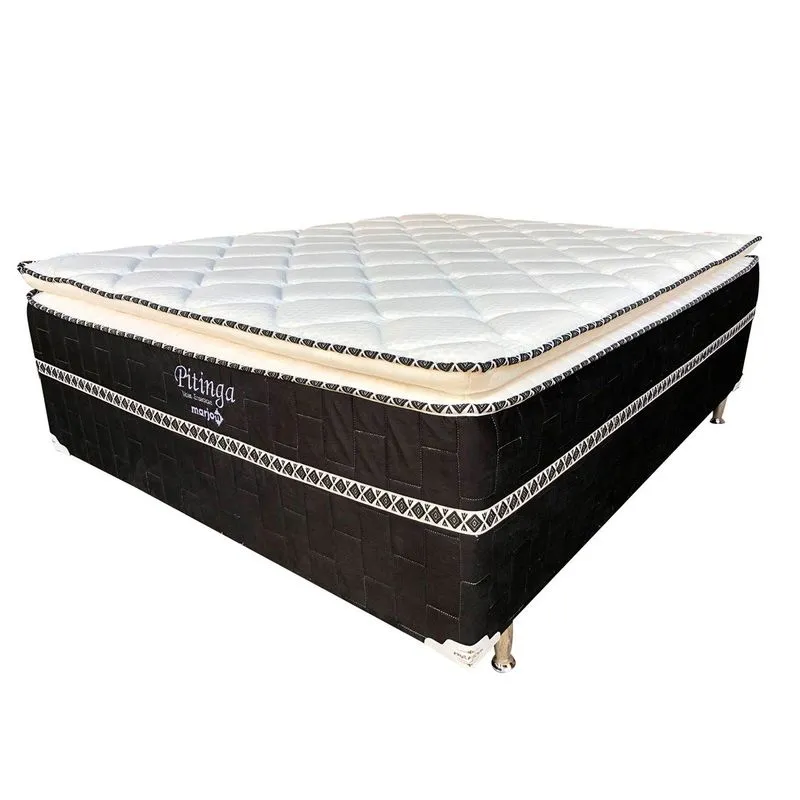 Cama Box Queen Marjom Pitinga Mola Ensacada 66x198x158cm
