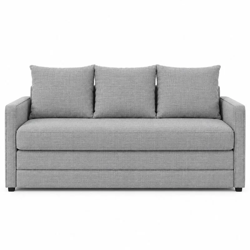 Sofá Cama 3 Lugares Marjom Solimões 180cm Bege (MP)