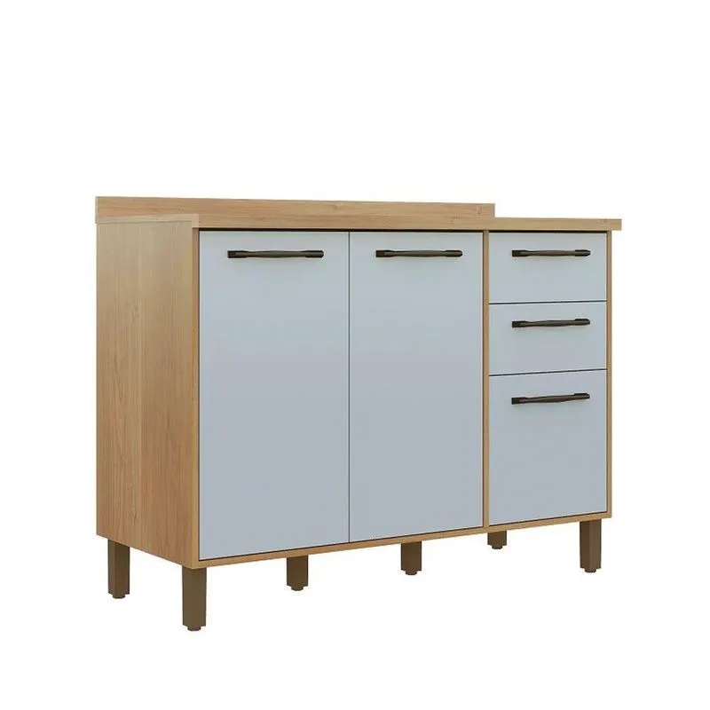 Balcão áustria 120cm Valdemoveis Cinamomo/offwhi