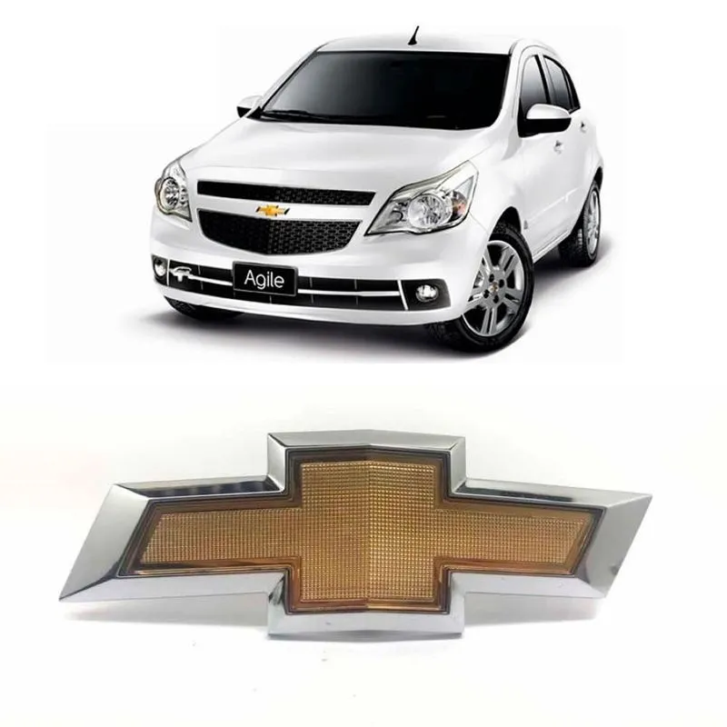 Emblema Grade Dianteira Montana/agile 2011 A 2013 Dourado