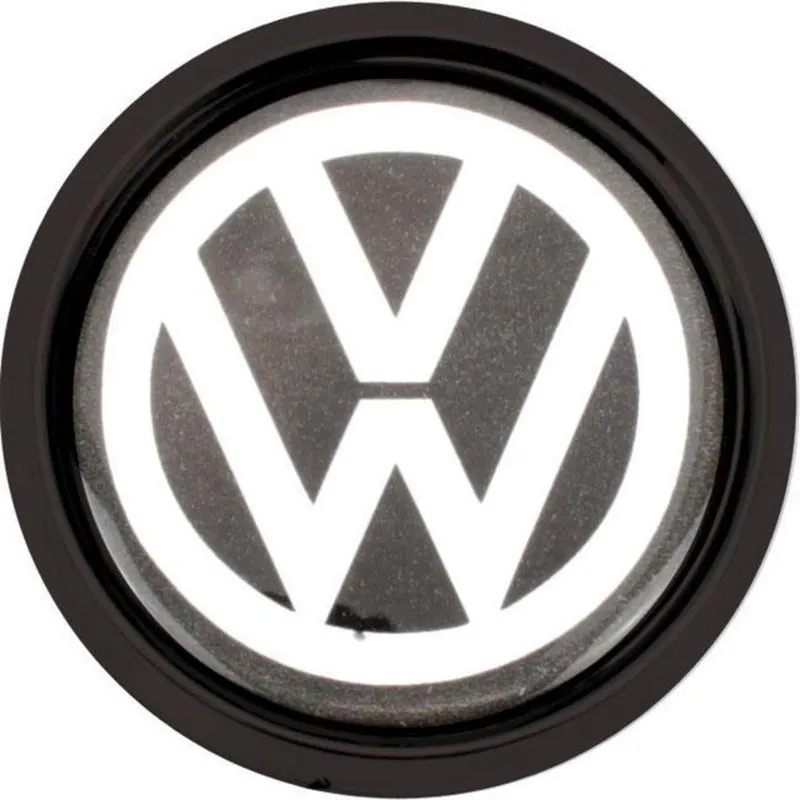 Emblema Calota 48mm Vw Bd Pr (4 Un)