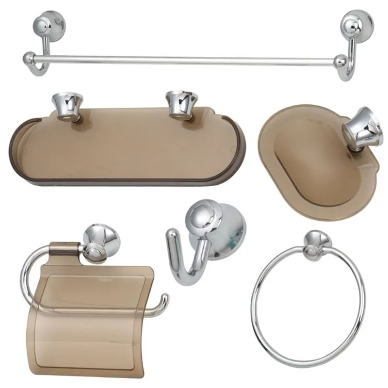 Kit 6 peças Bello Bagno Fumê.