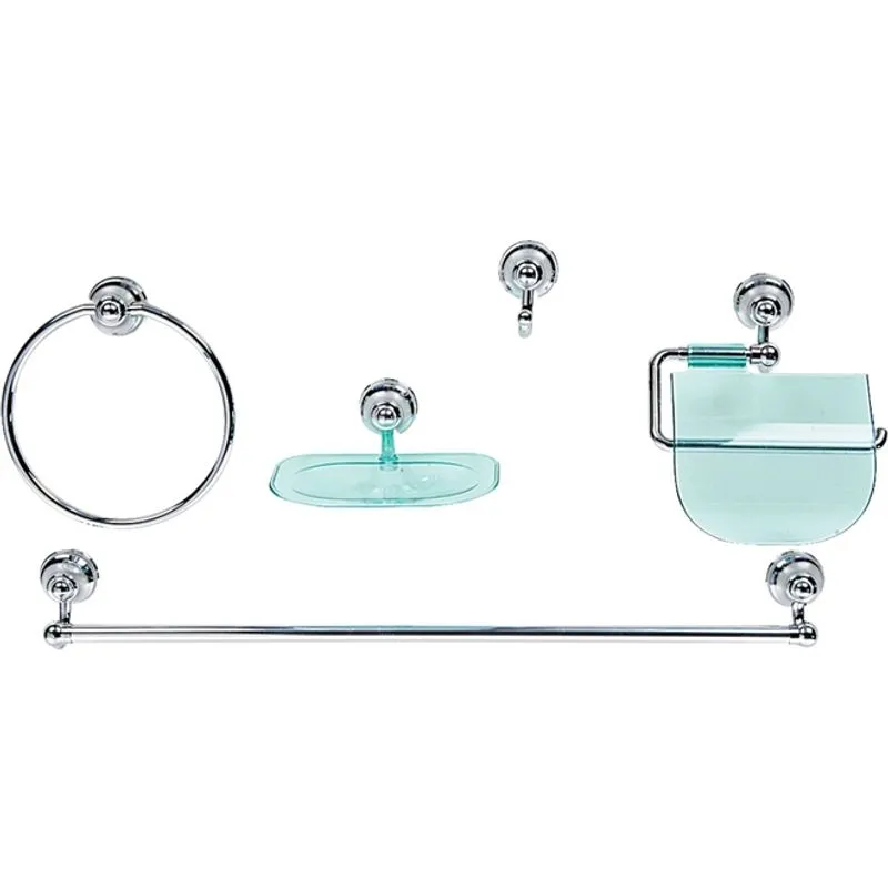 Kit 5 peças Bello Bagno Nobile Verde.