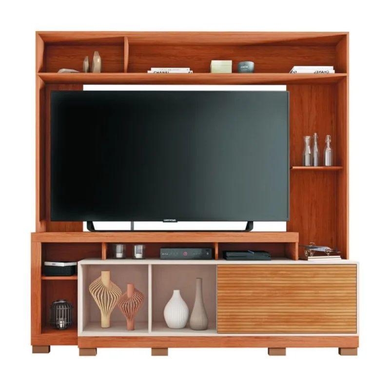 Centro de Entretenimiento Nova 75" MDF Maple/Beige