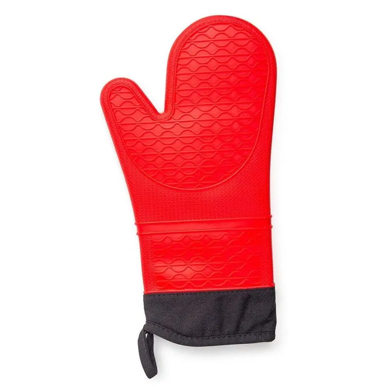 Luva Silicone Line Vermelho Com Tecido Gourmet Mix Vermelho