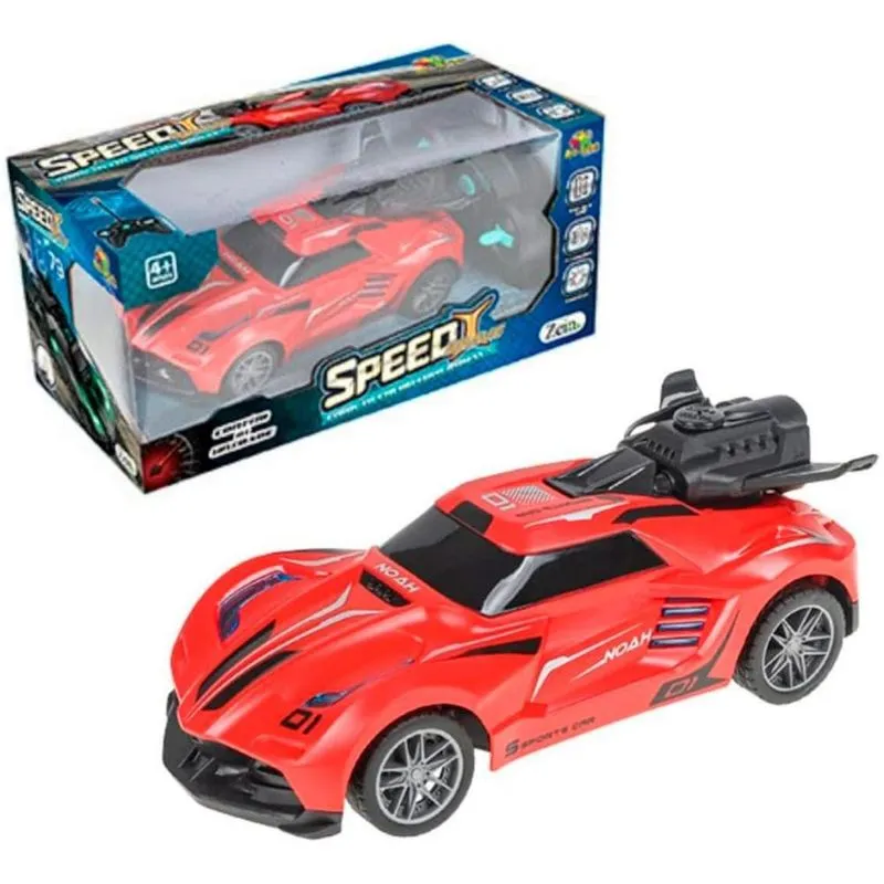 Carrinho Controle Remoto Luzes E Fumaça Super Turbo Fungame