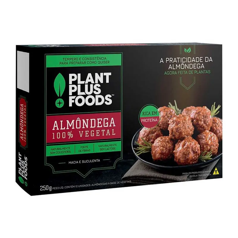 Almôndega Vegetal PlantPlus Foods 250 g Almôndega Vegetal Plant Plus Foods 250 g