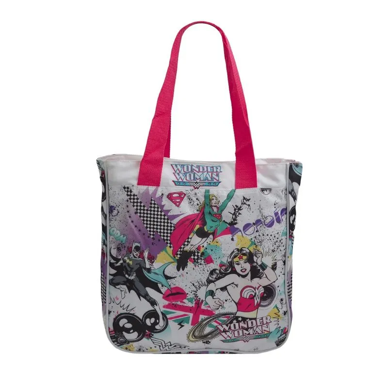 Bolsa sacola tote wonder woman dc