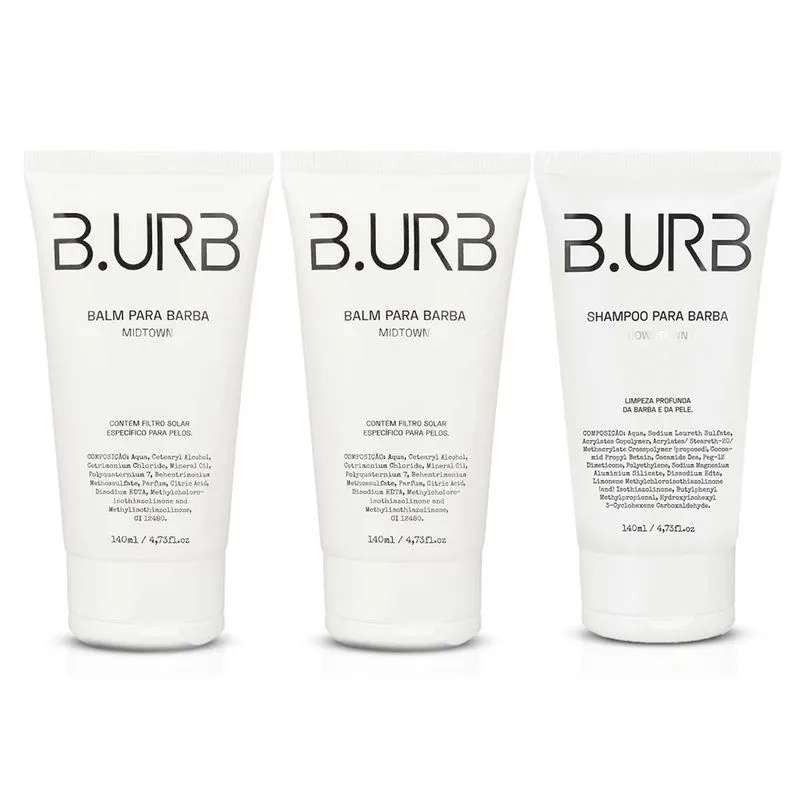 Balm Midtown 140ml + Shampoo Downtown Barba Urbana
