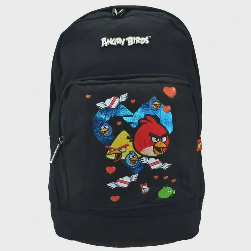 Mochila de Costas Com Alca Angry Birds Preta Abm500201 Santino - 953057