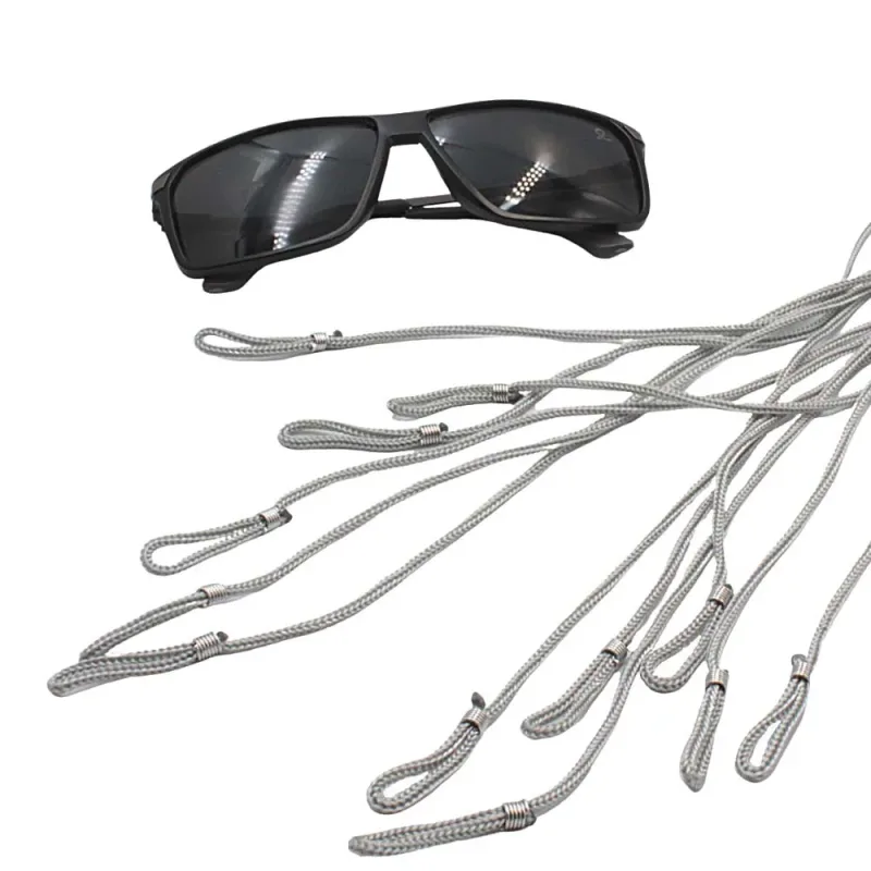 Cordão para Óculos em Nylon 115CC Cinza com 12 unidades