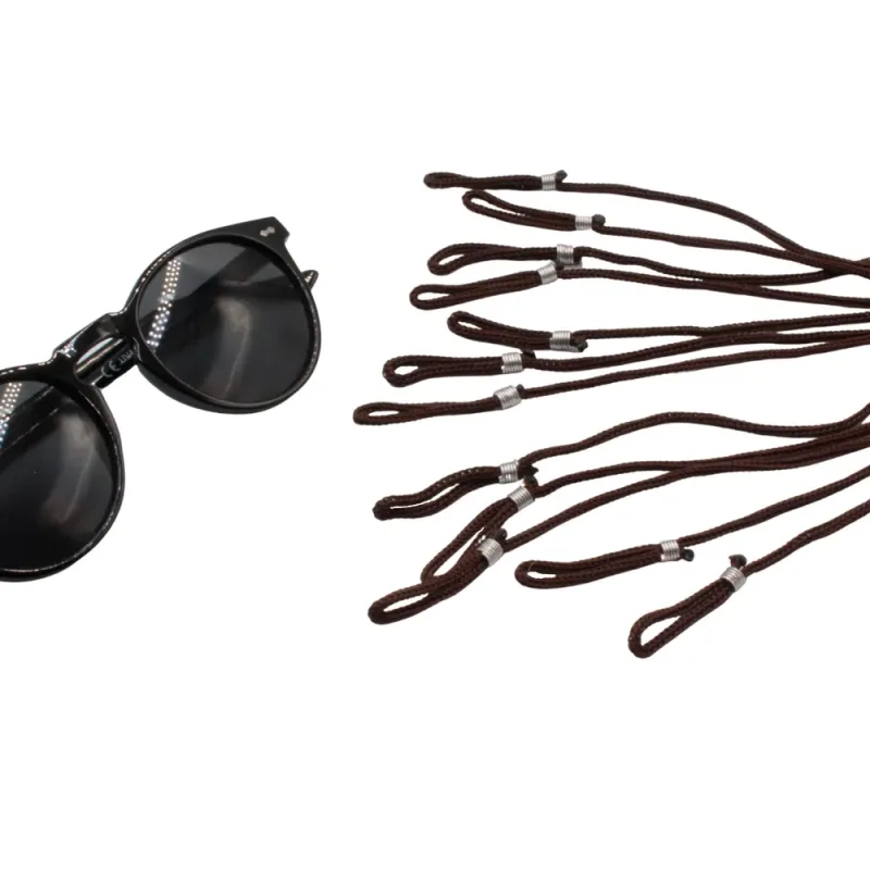 Cordão para Óculos em Nylon 115CC Marrom com 12 unidades