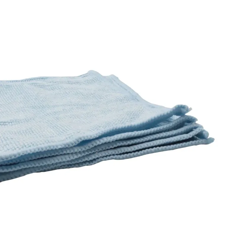 Flanela Mágica para Limpeza de Óculos em Microfibra LENCO Azul com 5 Unidades