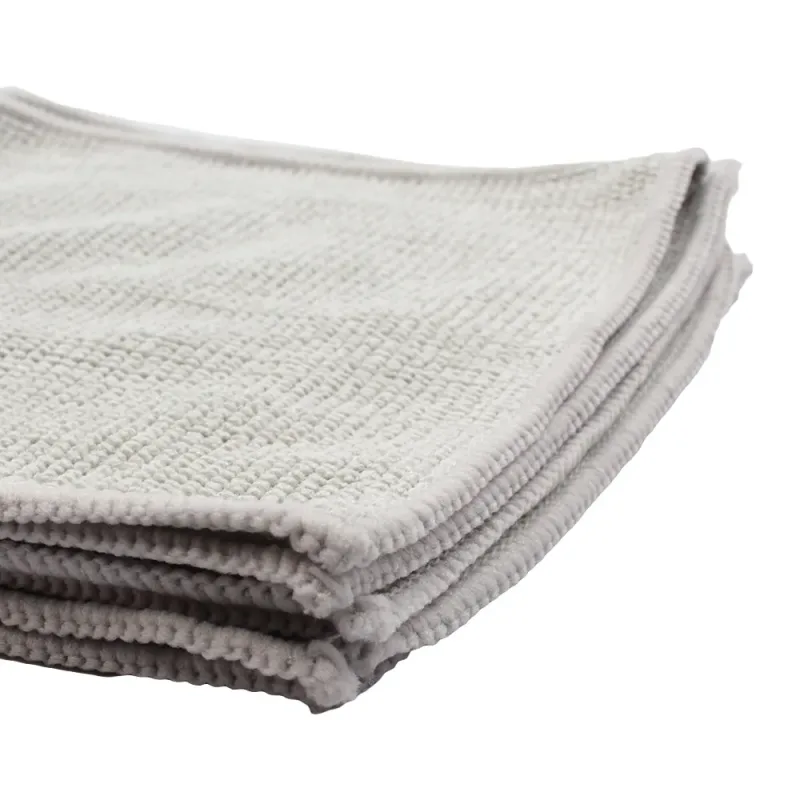 Flanela Mágica para Limpeza de Óculos em Microfibra LENCO Cinza com 5 Unidades