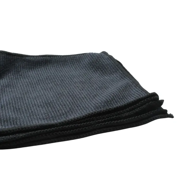 Flanela Mágica para Limpeza de Óculos em Microfibra LENCO Preto com 5 Unidades