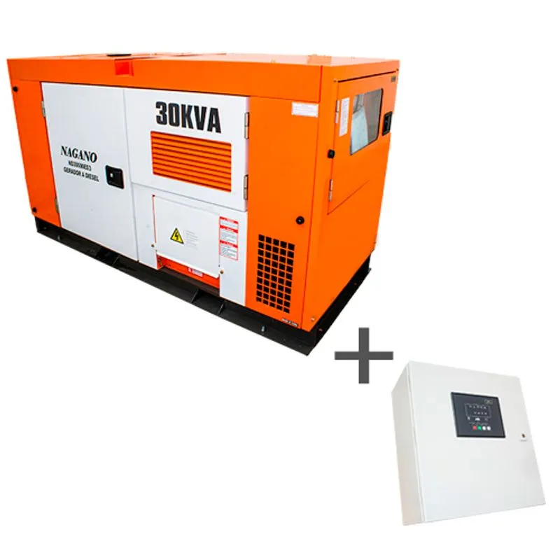Gerador de Energia a Diesel Trifásico 30 kva com QTA Nagano incluso - ND30000ES3QTA