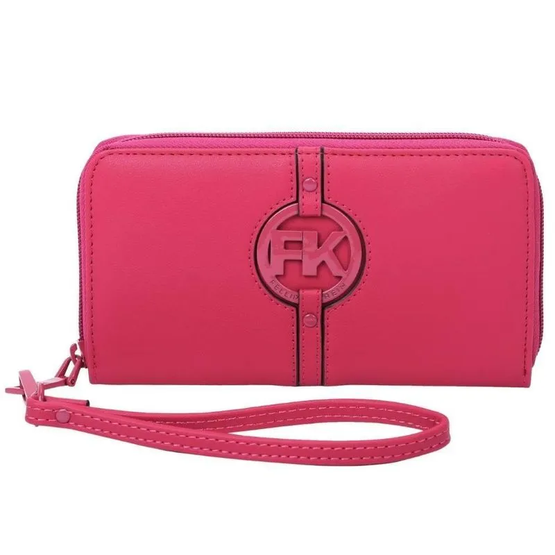 Carteira Zíper Alça De Mão Fellipe Krein Ss23 Matching Pink