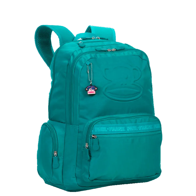 Mochila Grande 2 Compartimentos Paul Frank Classics Verde - Esmeralda