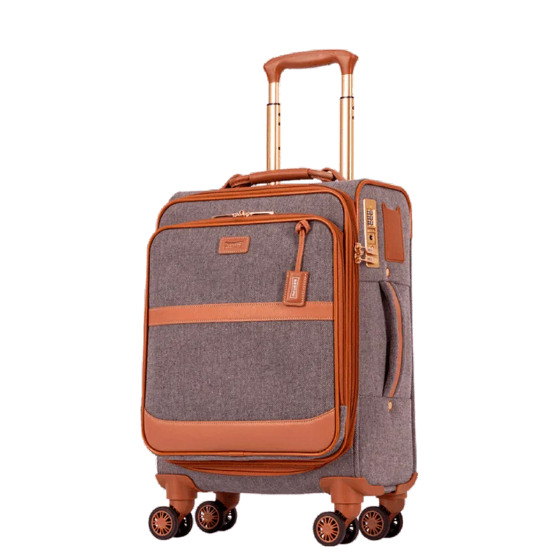 Mala de Viagem Bordo 10 kg Poliéster com Rodas 360° Royale - Cinza