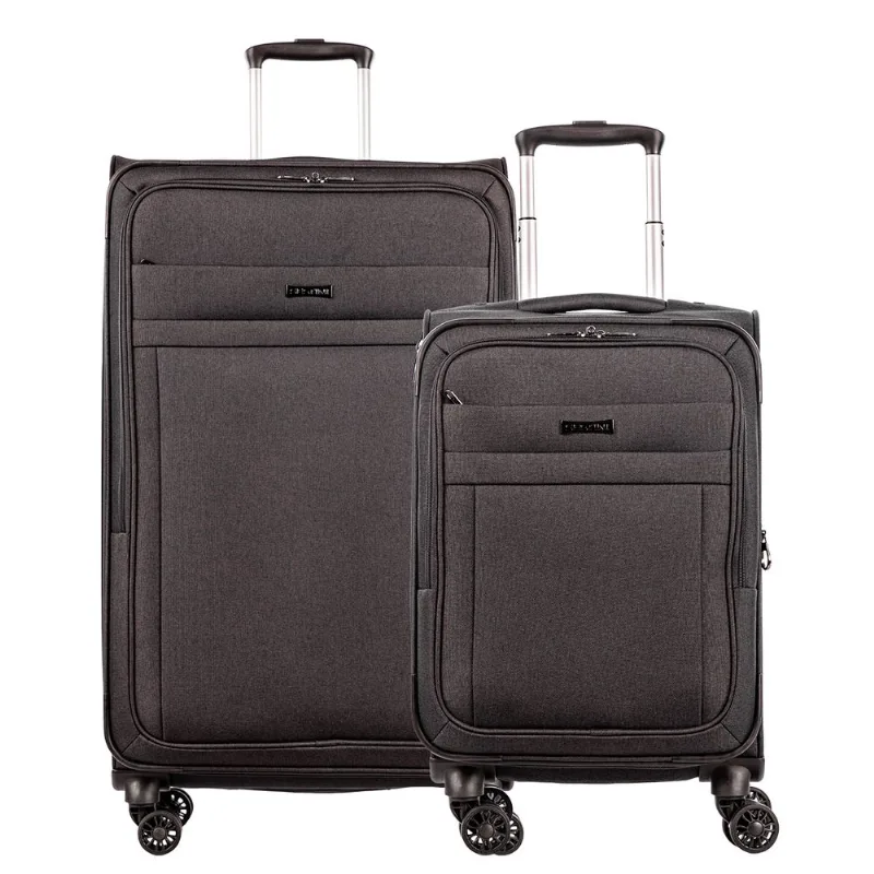 Kit 2 Malas de Viagem G-B Ultralight Hug 2T - Cinza Grafite