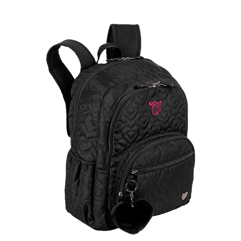 Mochila Grande 2 Compartimentos Capricho Crush - Preto
