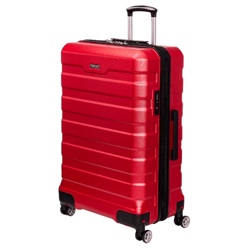 Mala de Viagem Grande 32 kg ABS Wheeless 1t - Vermelho
