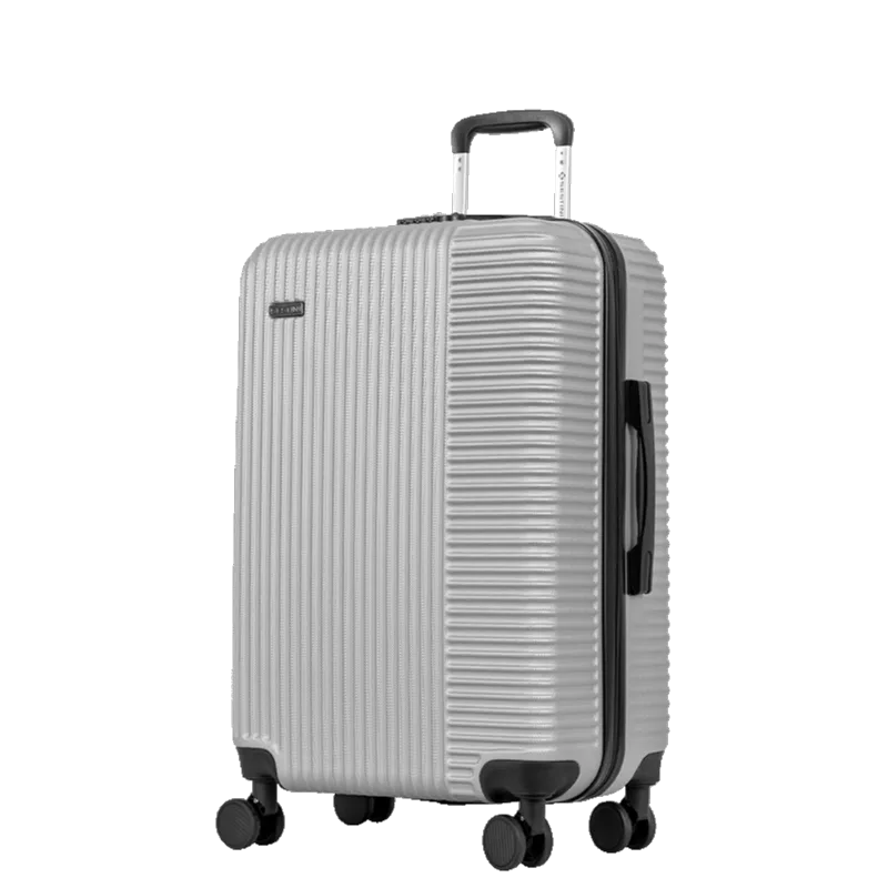 Mala de Viagem Média 23 kg ABS com Rodas 360° Classy 2 - Prata