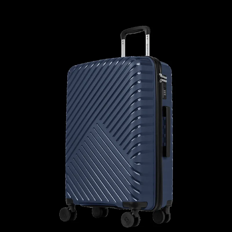 Mala de Viagem Média 23 kg Polipropileno com Rodas 360° PP Essencial 2 - Azul marinho