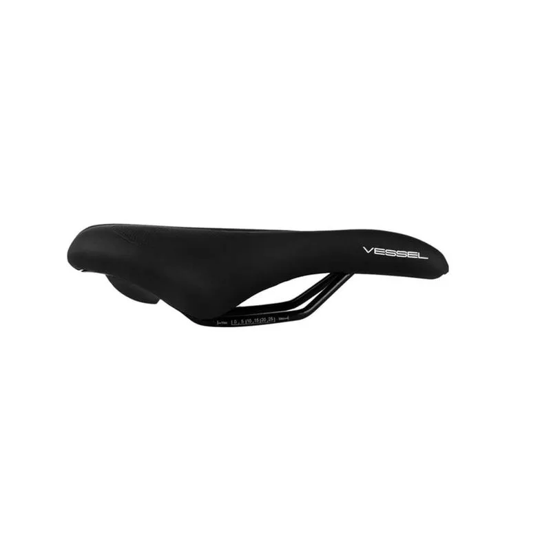 Selim Mtb Vazado Morbido Preto/branco Vessel Largura 148mm