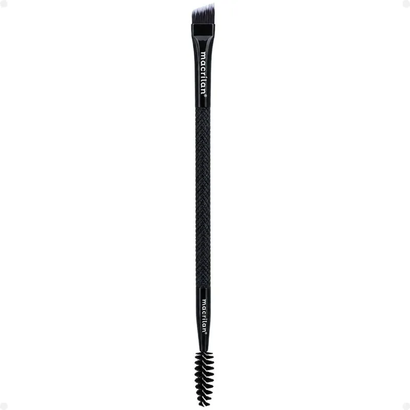 Pincel Duplo Chanfrado e Escova Macrilan Noir Collection N12