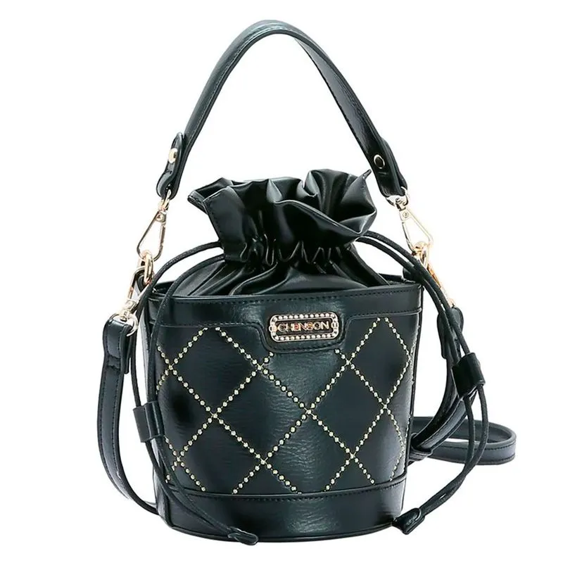 Bolsa de Mão Feminina Chenson Bordado Delicado Preto 3484505 UNICO