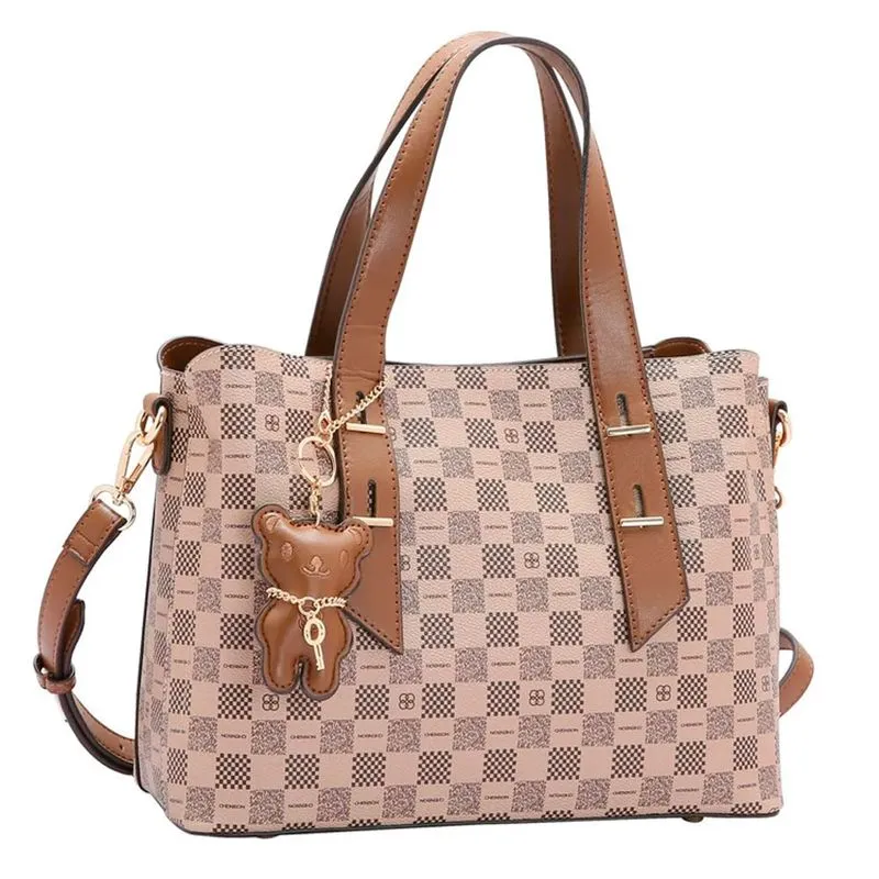 Bolsa de Mão Feminina Chenson Monograma Clássico Marrom 3484513 UNICO