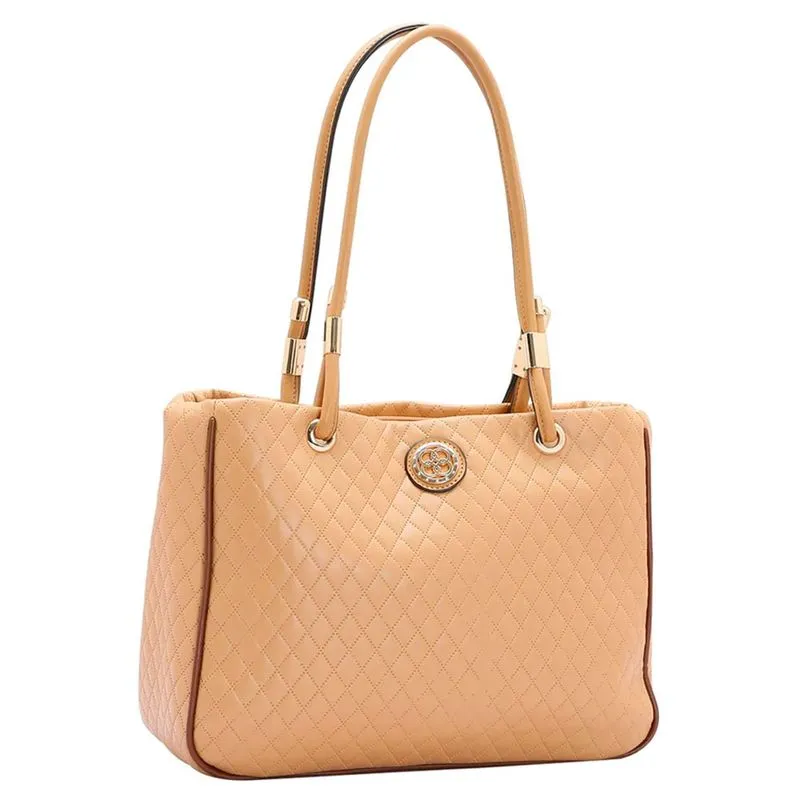 Bolsa Feminina de Ombro Chenson Mini Matelassê Bege 3484527 UNICO