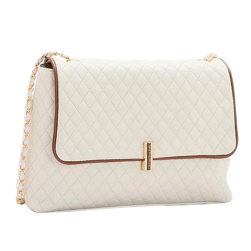 Bolsa Transversal Feminina Chenson Mini Matelassê Off White 3484529 UNICO