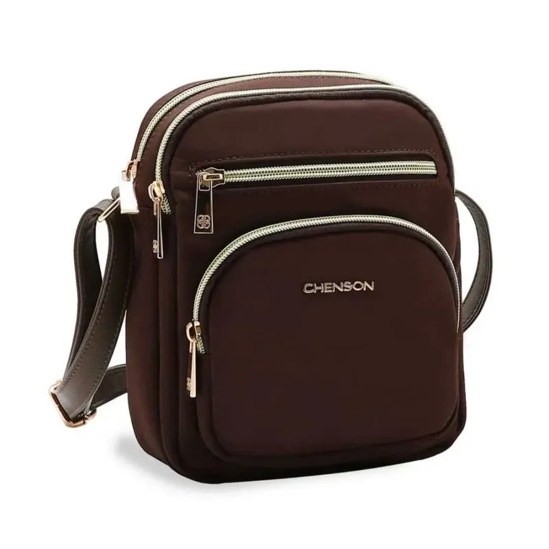 Bolsa Chenson Microfiber Feminina Marrom UNICO