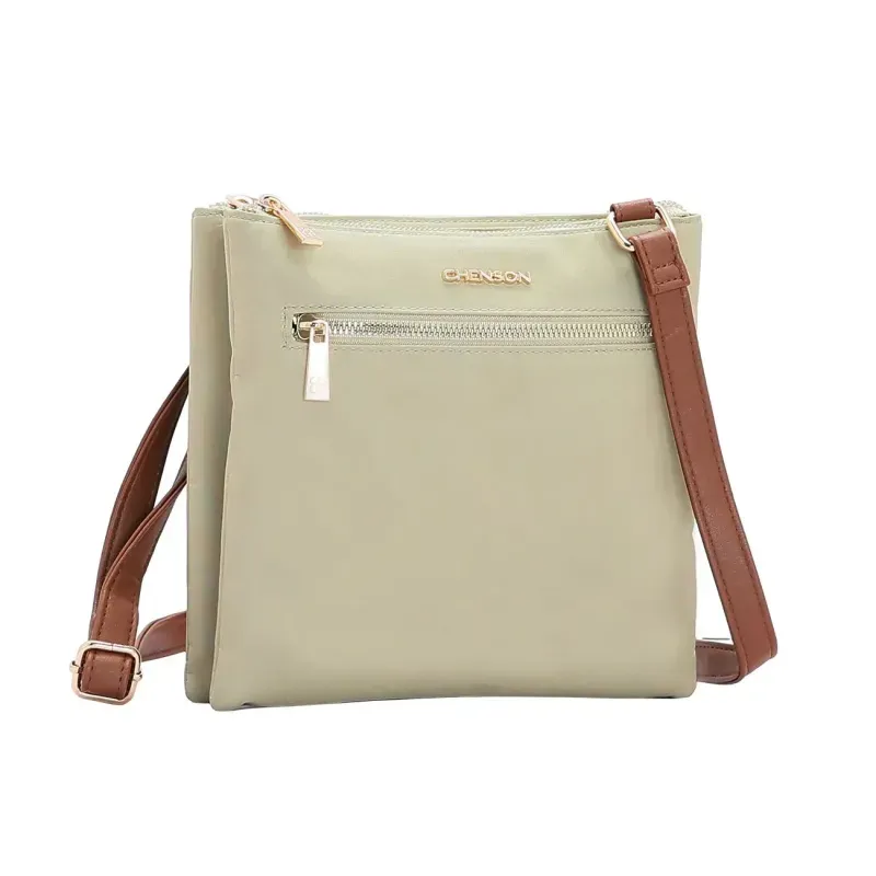 Bolsa Microfiber Chenson Feminina Bege Bolsa Chenson Microfiber Feminino Bege