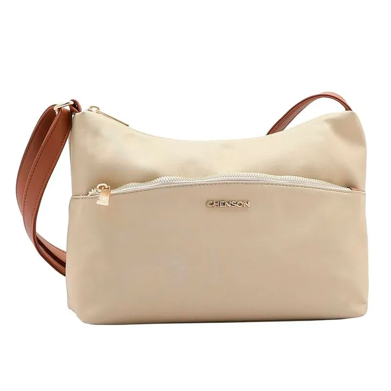 Bolsa Transversal Feminina Chenson Bege 3184590 UNICO