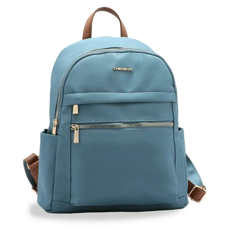 Mochila Microfibra Chenson Azul Feminina UNICO