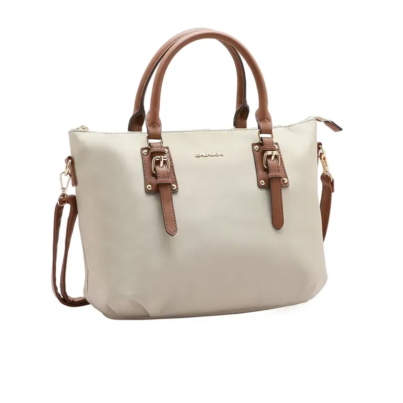 Bolsa Microfiber II Chenson Feminina Bege Bolsa Chenson Microfiber II Feminina Bege