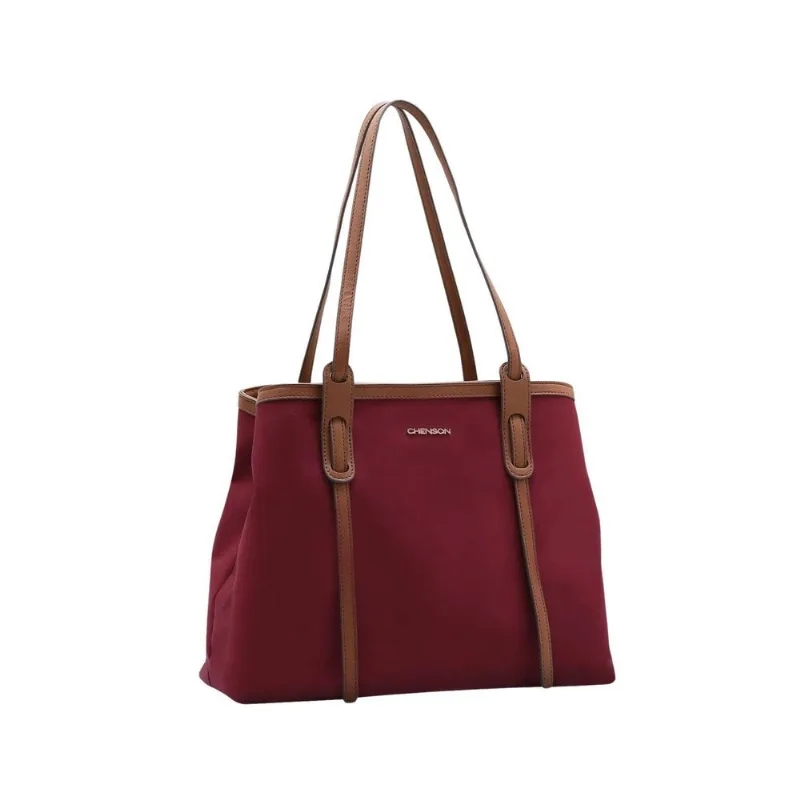 Bolsa De Ombro Feminina Luxo Chenson - Vinho
