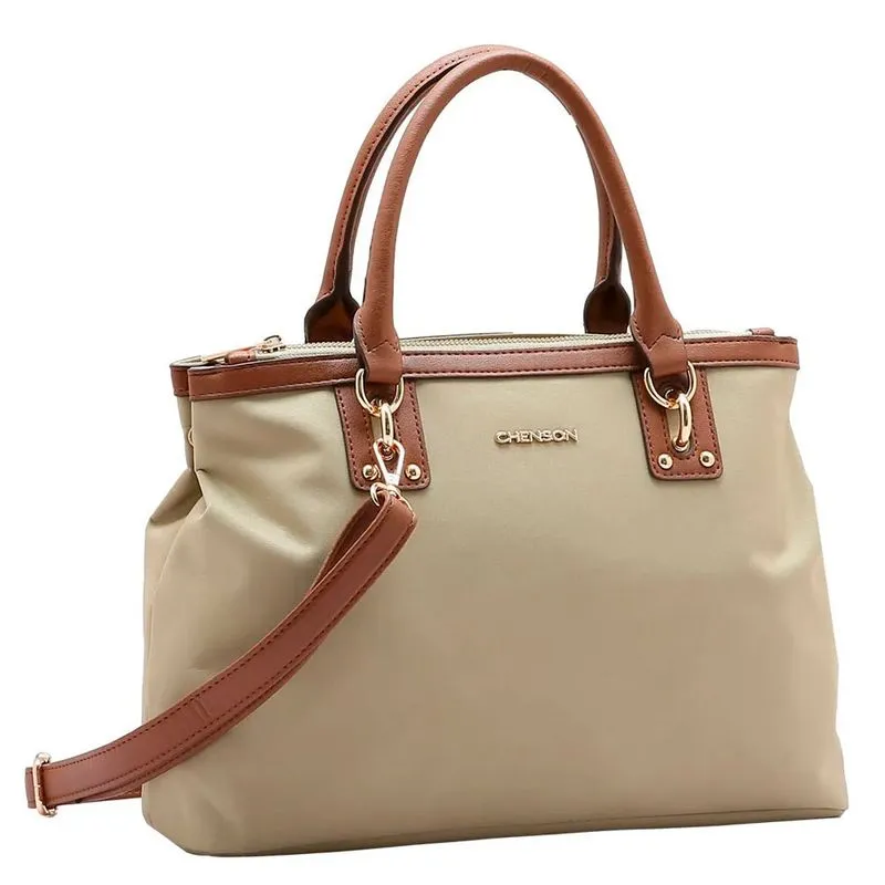 Bolsa Feminina de Ombro Chenson Bege 3184597 UNICO