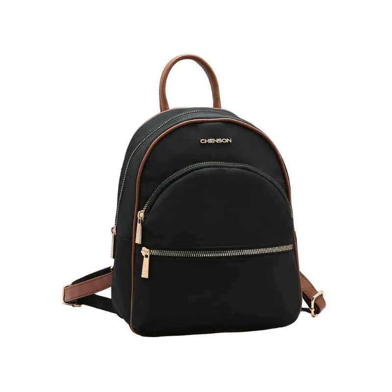 Bolsa Mochila Feminina Chenson 8184601 Nylon Preto