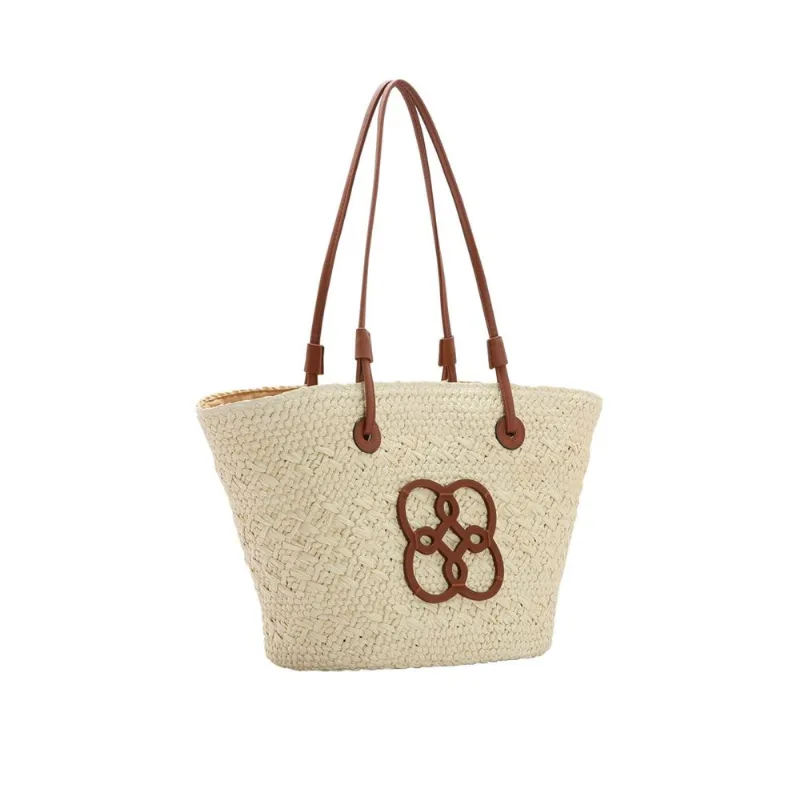 Bolsa de Praia Feminina Chenson Grande 3184577 Palha Bege