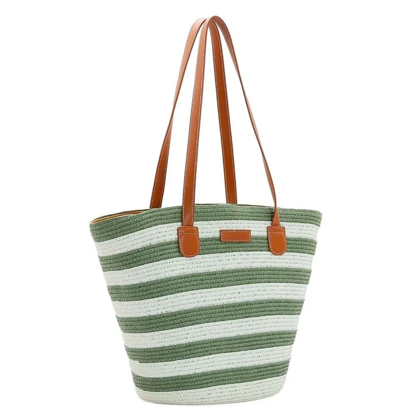 Bolsa Feminina de Palha Chenson Verde 3184583 UNICO