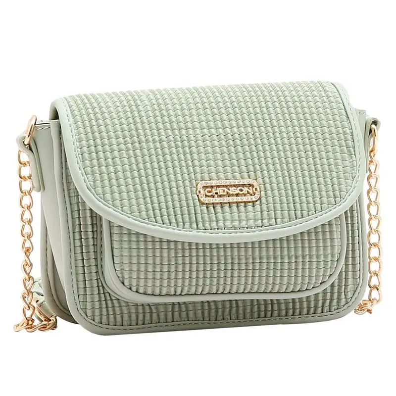 Bolsa Transversal Feminina Chenson Verde 3484741 UNICO