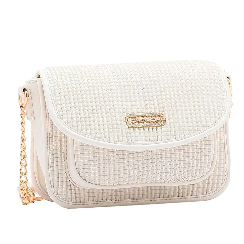 Bolsa Transversal Feminina Chenson Off White 3484741 UNICO