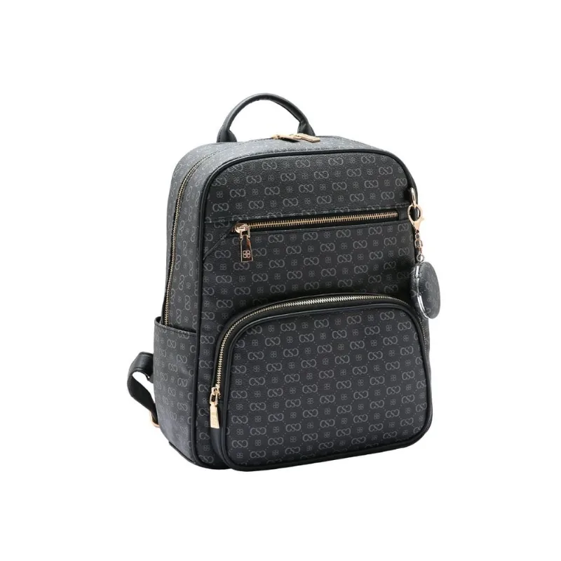 Bolsa Mochila Feminina Chenson Notebook 8485078 Monograma Preto