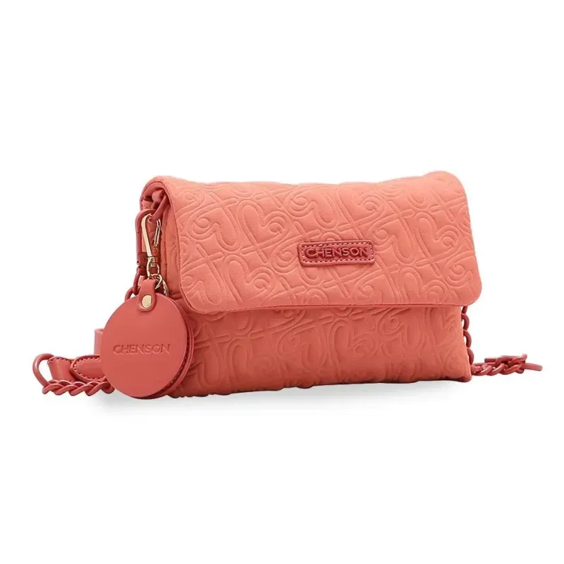 Bolsa Heart Cool Chenson Coral Feminina CORAL - UNICO