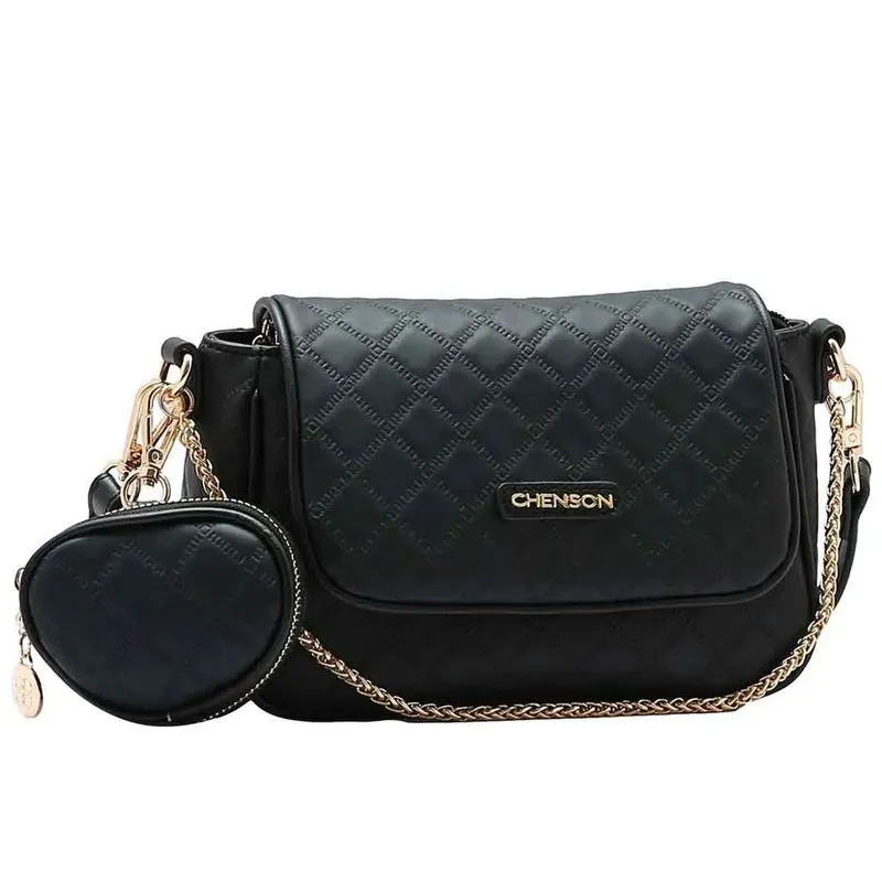 Bolsa Transversal Feminina Chenson Preto 3484981 UNICO