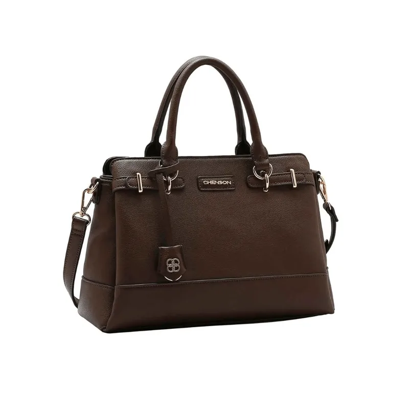 Bolsa Chenson Original Detalhe Chic Mão Feminina Café